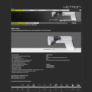 Xi´an TYPICAL Europe Gmbh – Konzeption & Layout der Website für VETRON, 2012