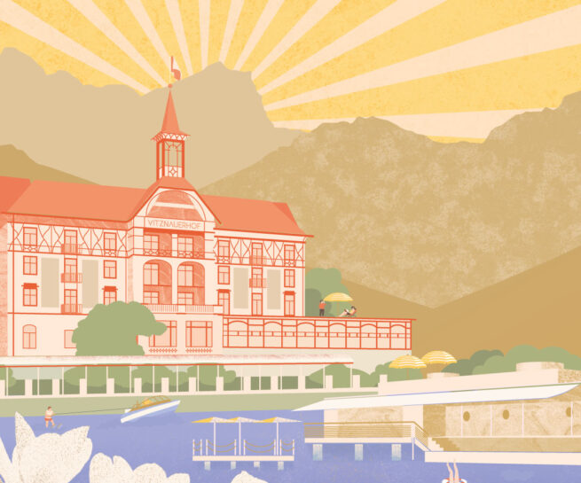 Vitznauerhof_Preview: Illustration zum 125-jährigen Jubiläum des Vitznauerhof