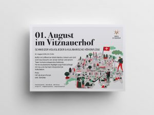 Flyer für ein Event am 1. August im Vitznauerhof